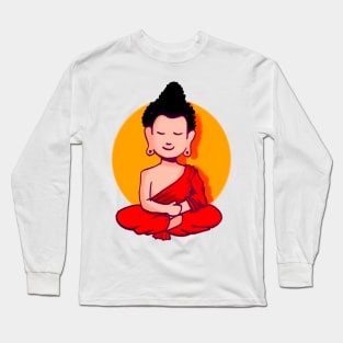 Cute design of Buddha. Long Sleeve T-Shirt